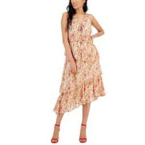 NWT Taylor Sleeveless Ruffle Tiered Midi Floral Party Sun Dress Women's Size 16W
